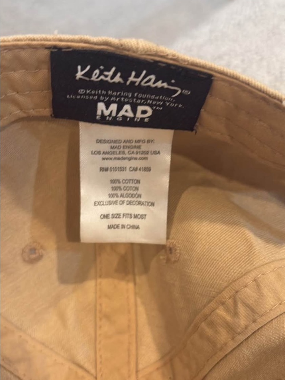 Keith haring mad engine strapback hat - Picture 2 of 3